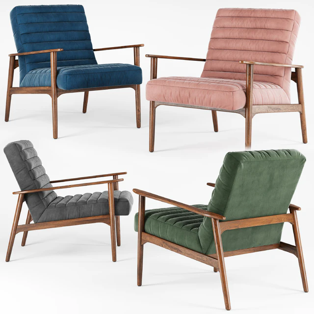 Article Thetis Velvet Lounge Chair — Descargar