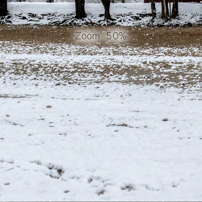 Panorama of the park with a lake and snow-covered trees. 46k — Ver 7