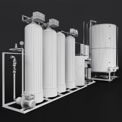 Water treatment system for pouring ice — Ver 4