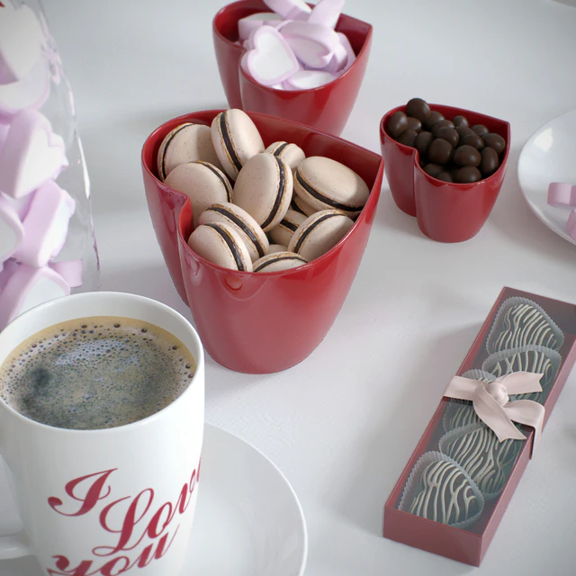 valentine's coffee set — Descargar