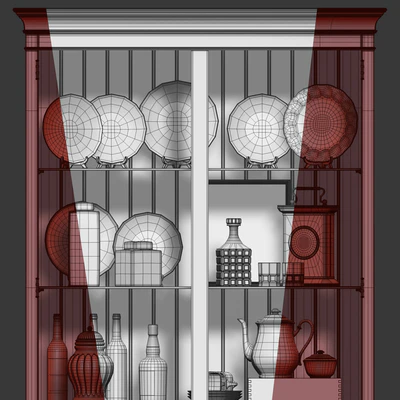 Eclipse wardrobe / showcase. Display Cabinet / showcase bu Birkhouse — Ver 5