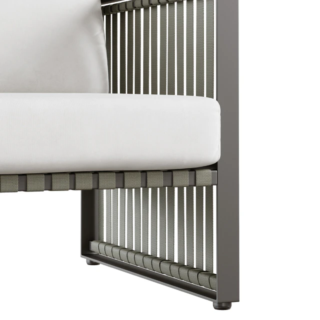 Outdoor garden wicker woven chair skyline design horizon armchair — Descargar