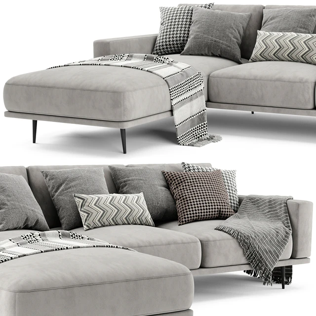 BoConcept Carlton Chaise Longue Sofa — Скачать