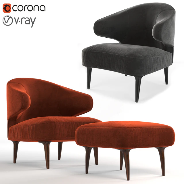 Armchair Minotti Aston — Скачать