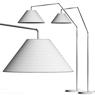 West Elm Sculptural Overarching Fabric Cone Floor Lamps — Вид 3