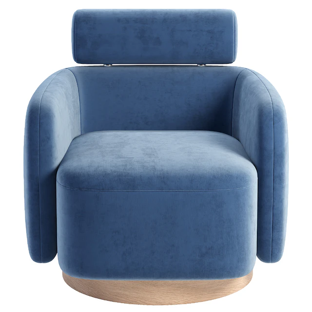 Luna Swivel Accent Chair With Adjustable Backrest — Скачать