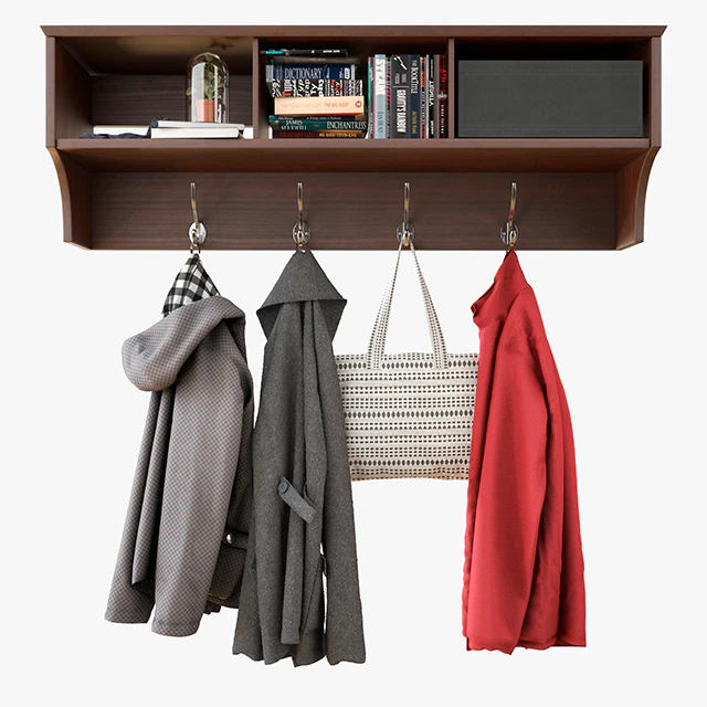 Wall Shelf With Clothes — Скачать
