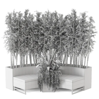 Outdoor Garden set bush and Tree - Garden Set 68 — Ver 4