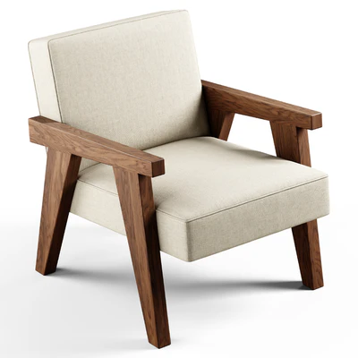Zara Home - The walnut armchair with hemp upholstery — Ver 5