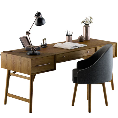 Office Neoclassic Desk for Home — Ver 5