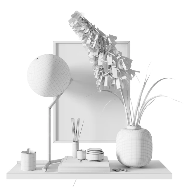 Decorative set with pampas grass — Descargar