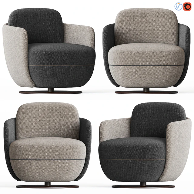 Wittmann Miles Lounge Armchair — Descargar