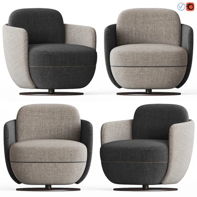 Wittmann Miles Lounge Armchair — Descargar