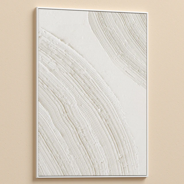 Boho Beige Relief Plaster Wall Art C-625 — Descargar