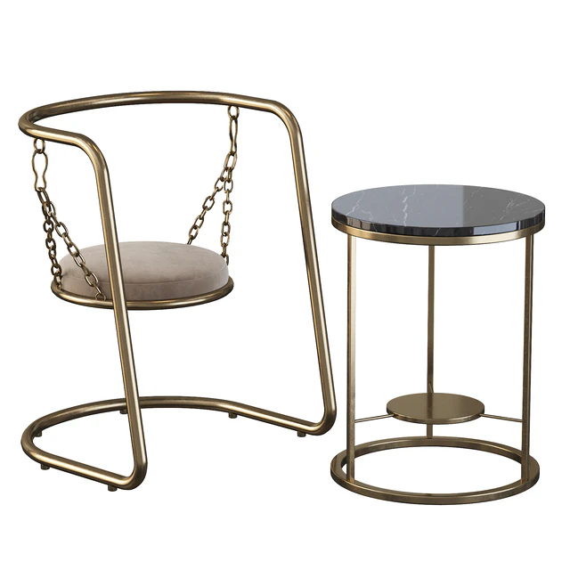 Coffee table and armchair — Скачать