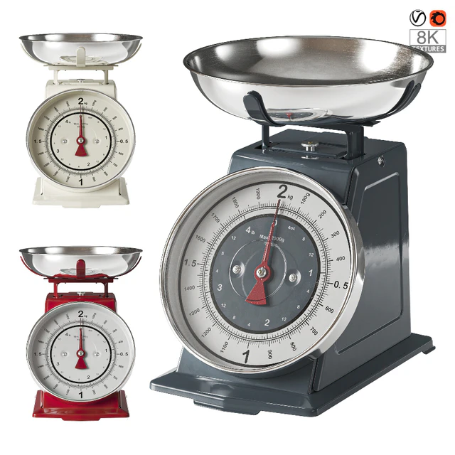 Kitchen appliance. Retro-style scales. — Descargar