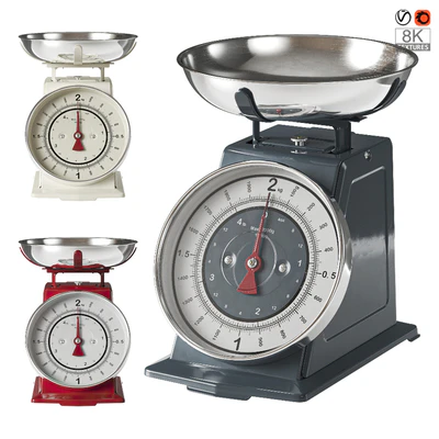 Kitchen appliance. Retro-style scales. — Ver 1