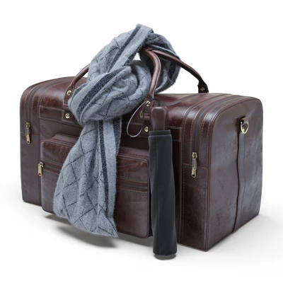 Leather Military Duffle Bag — Ver 1