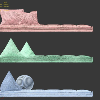 Set of matresses 2 Black and White — Ver 4