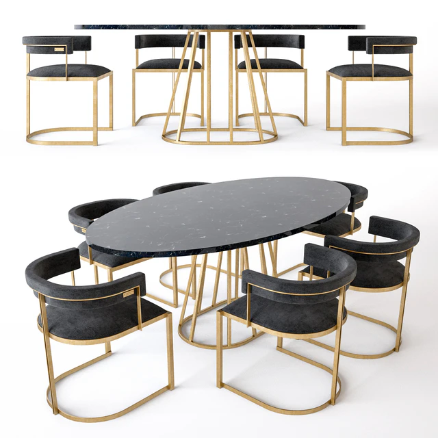 Стул Fitzgerald и стол Aile Rooma Design & Furniture — Скачать