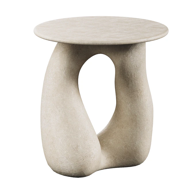 Sandstone Gabrielle Side Table Handsculped by Hermine Bourdin — Descargar