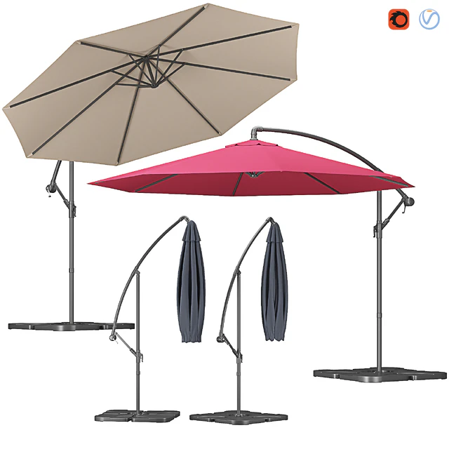 Outdoor Octagonal Parasol — Descargar