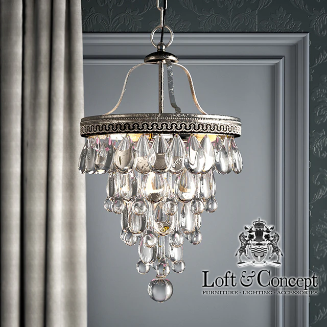 Chandelier Clarissa Glass Drop Pendant 25 — Descargar