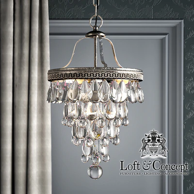 Chandelier Clarissa Glass Drop Pendant 25 — Ver 3