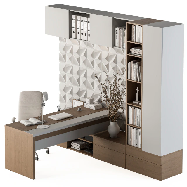 Office Furniture T Type Desk - Manager Set 29 — Скачать