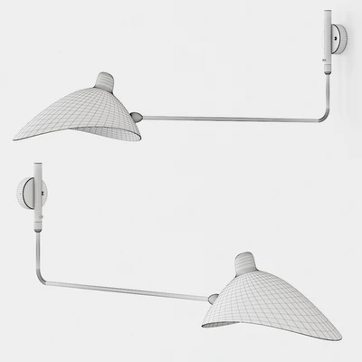 AP1BD by Serge Mouille Sconce, Wall Lamp — Ver 2