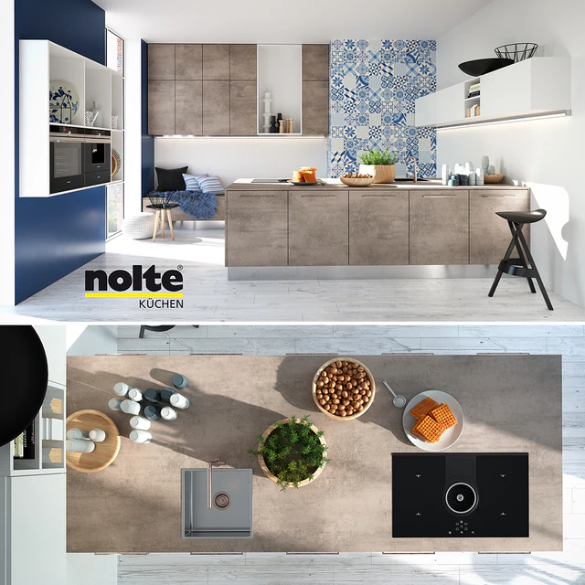 Kitchen NOLTE Stone (vray GGX, corona PBR) — Descargar