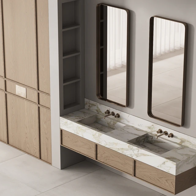188 bathroom furniture 04 minimal wood and marble 00 — Скачать