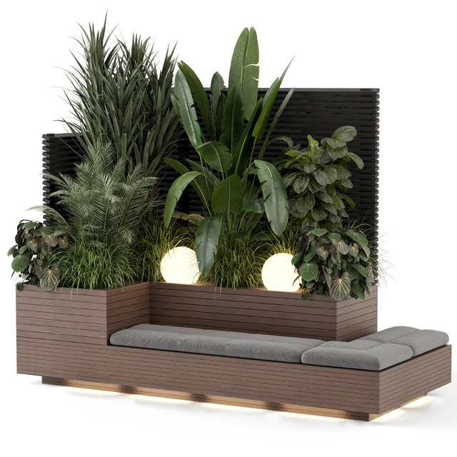 Backyard and Landscape Set Bush and Tree - Set 1411 — Descargar