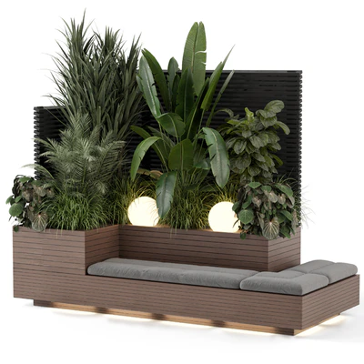 Backyard and Landscape Set Bush and Tree - Set 1411 — Ver 6