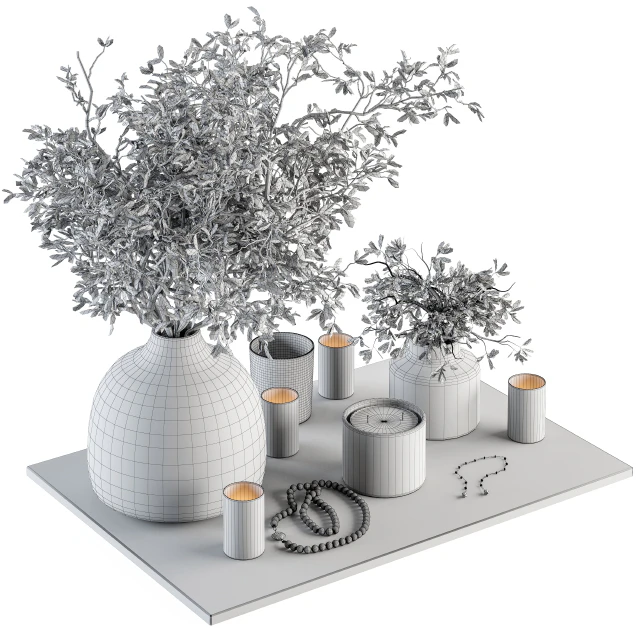 Decorative Set with Bouquet - Set 59 — Скачать