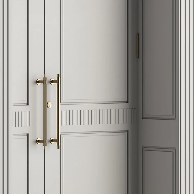 White Wooden Classic Door Set 27 — Download