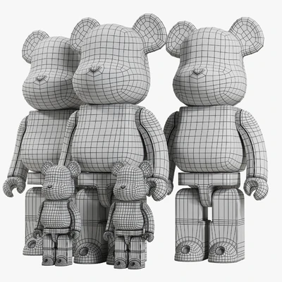 Bearbrick / Jackson Pollock — Ver 5
