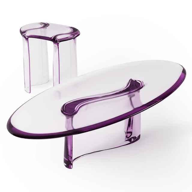 Studio Lukas Cober New Wave Liquid Stool and Low Table — Descargar