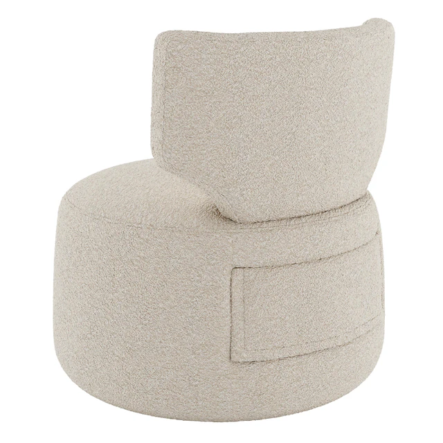 Homary-Green Cute Chair Upholstered Accent Chair Swivel Chair — Descargar