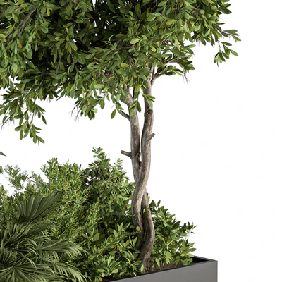 Urban Furniture / Plant Box with Bench - Set 28 — Ver 6