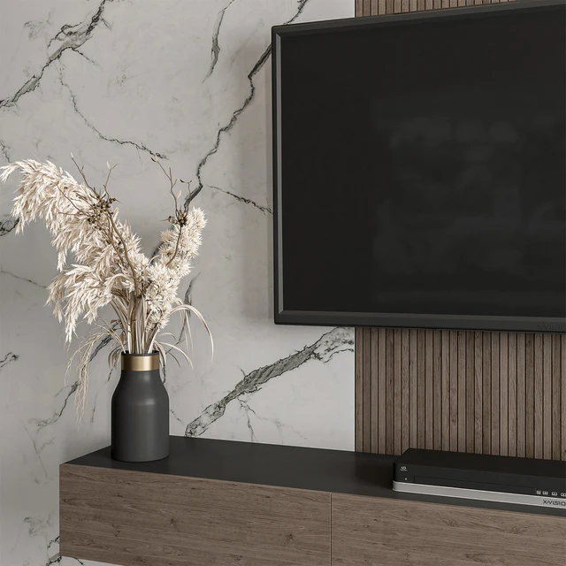 TV Wall Marble Wall and Wood - Set 41 — Descargar