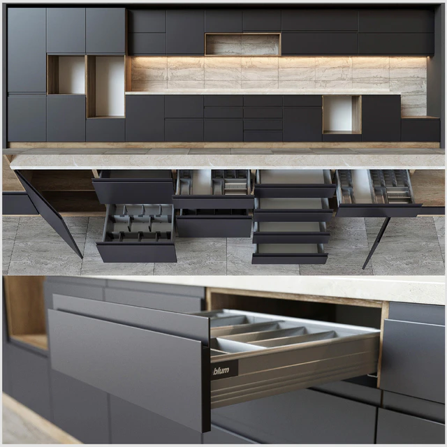 Kitchen units with accessories Blum — Descargar