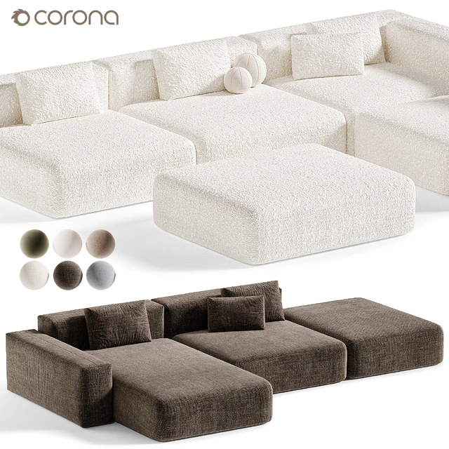 Modular Sofa BON ONE 33, Модульный диван — Скачать