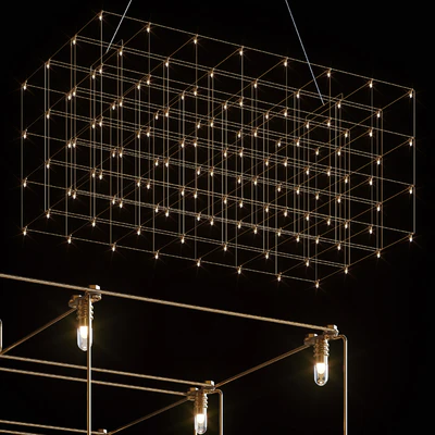Quasar Universe Square Triple Suspension Lamp 125 cm — Вид 1