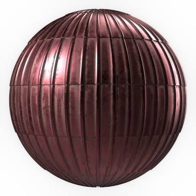 Roof Tile Materials 94- Metal Roofing By Snow | Sbsar, Seamless, Pbr, 4k — Вид 6