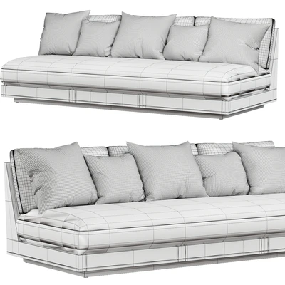 RH | Maya Aluminum Sofa Collection - Slate — Вид 4