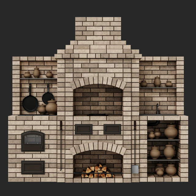 Brick oven barbecue — Descargar