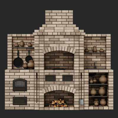 Brick oven barbecue — Ver 3