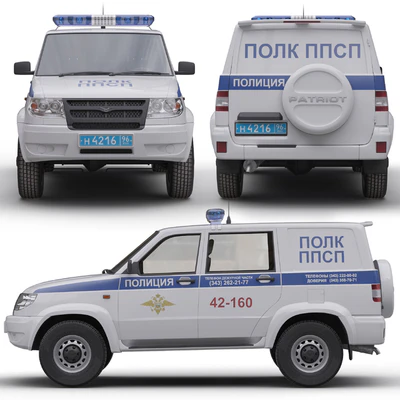 UAZ Patriot Patrol car — Ver 5