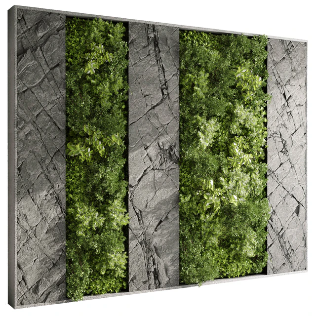 Vertical Wall Garden With Rock frame - 27 — Descargar